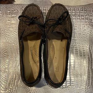 Michael Kors Brown Moccasins with Black Trim